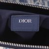 Dior  Pochette Saddle shoulder bag  in blue and white logo canvas  and blue leather - Detail D2 thumbnail