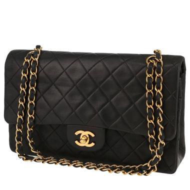 Sac à main Chanel  Timeless Classic en cuir matelassé noir