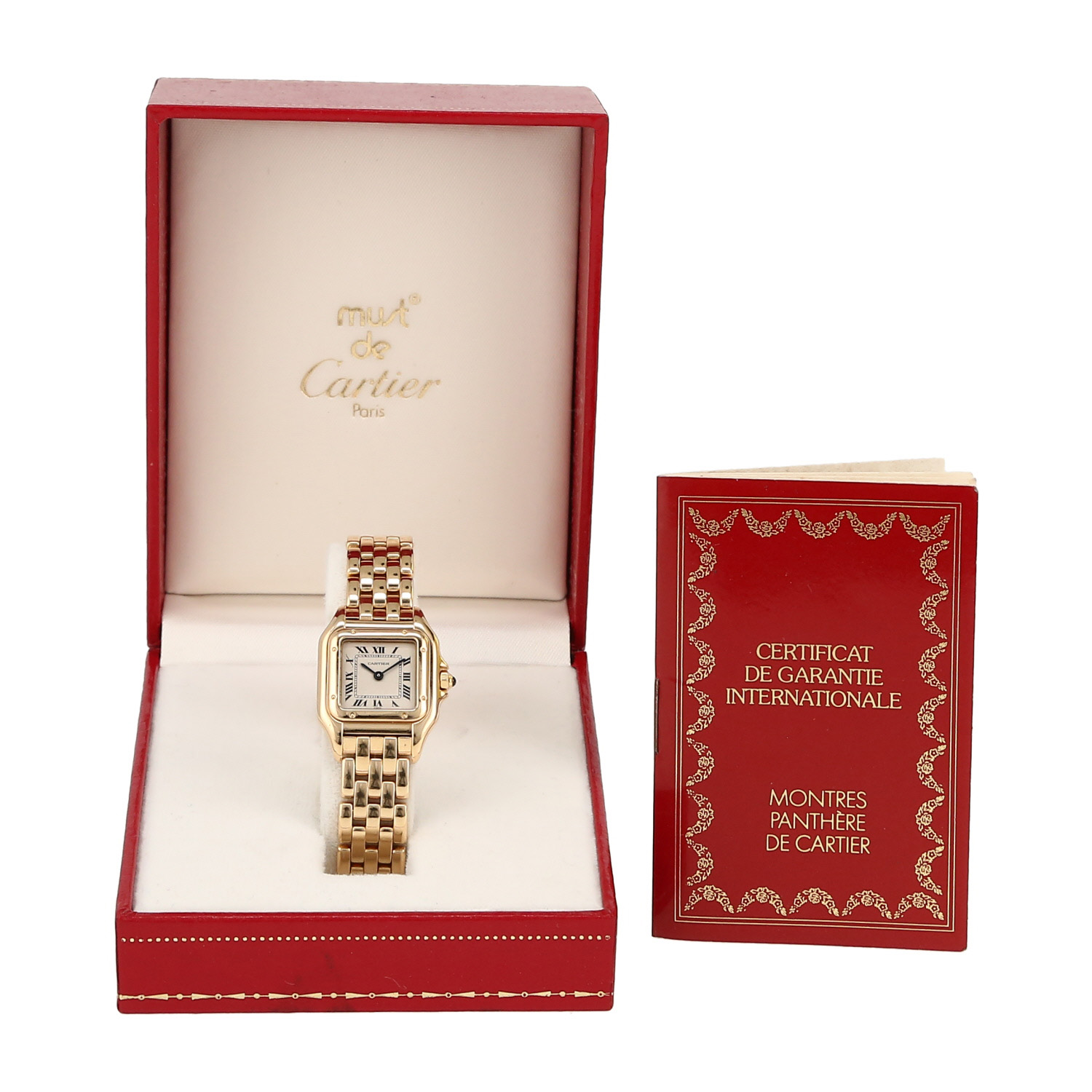 Reloj Cartier Panthère de oro amarillo Ref: Cartier - 8057917  Circa 1991 - Detail D2