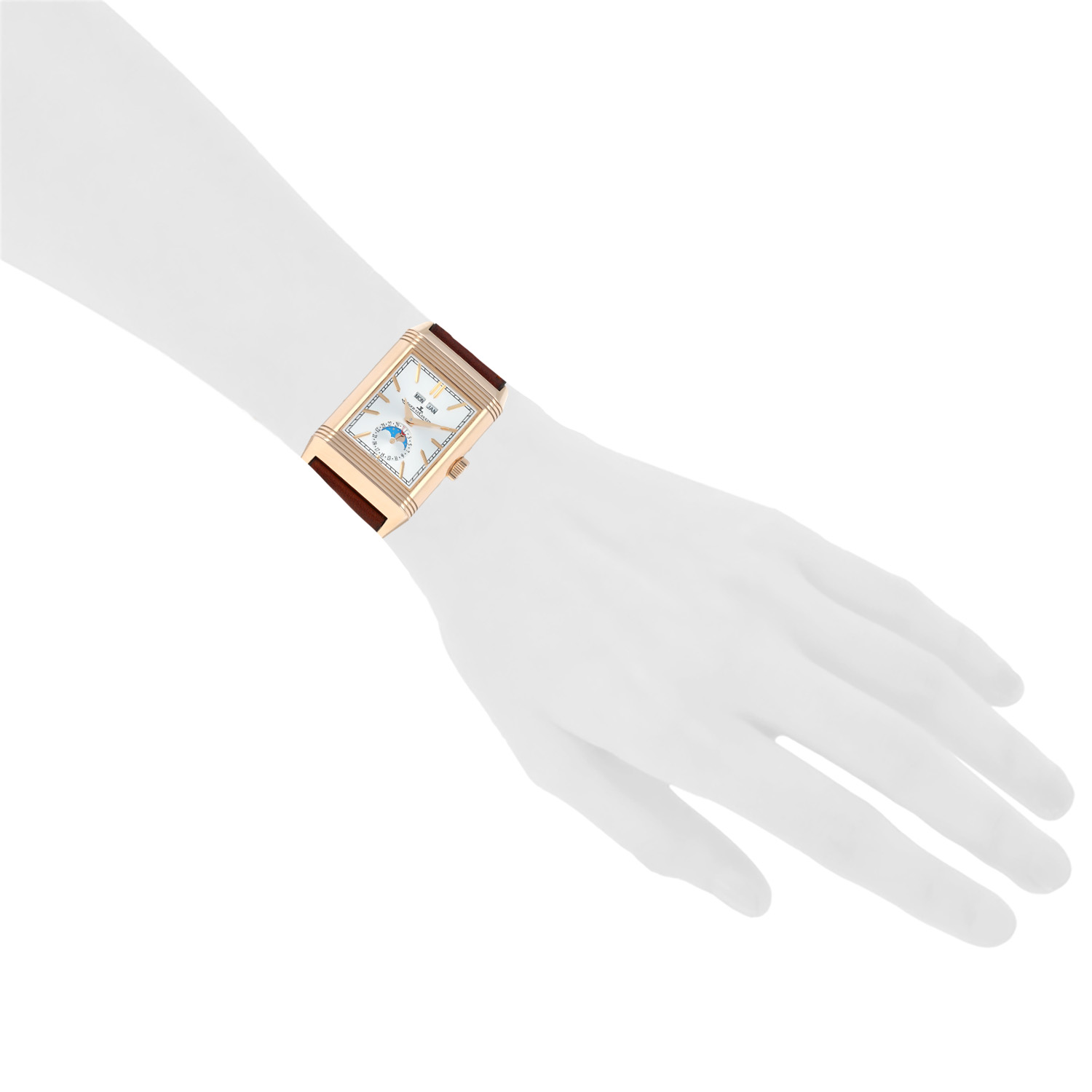 Jaeger-LeCoultre Reverso-Duoface  in pink gold Ref: Jaeger-LeCoultre - 216.2.D3  Circa 2020 - Detail D1