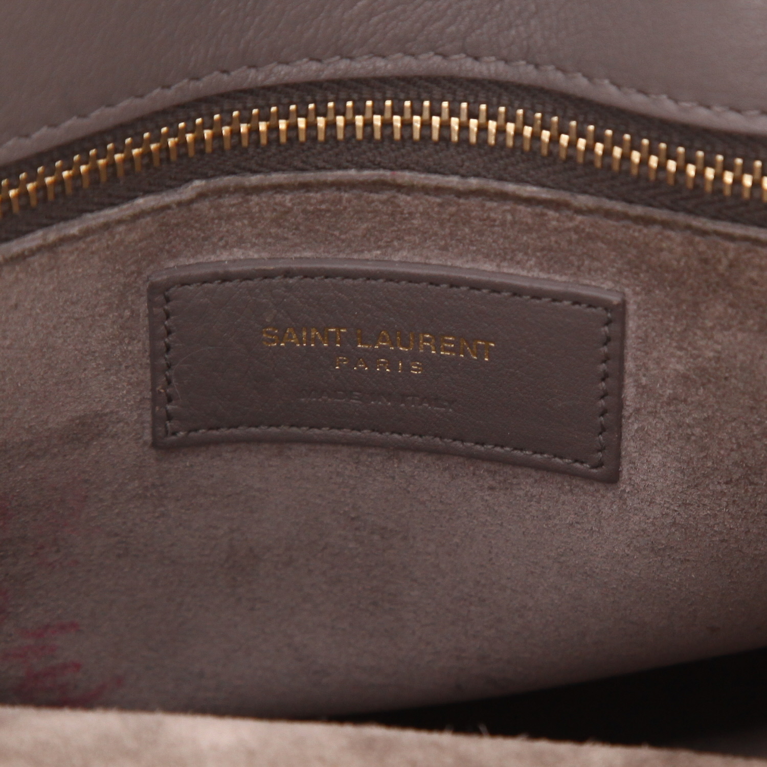Borsa Saint Laurent  Sac de jour modello piccolo  in pelle grigia - Detail D2