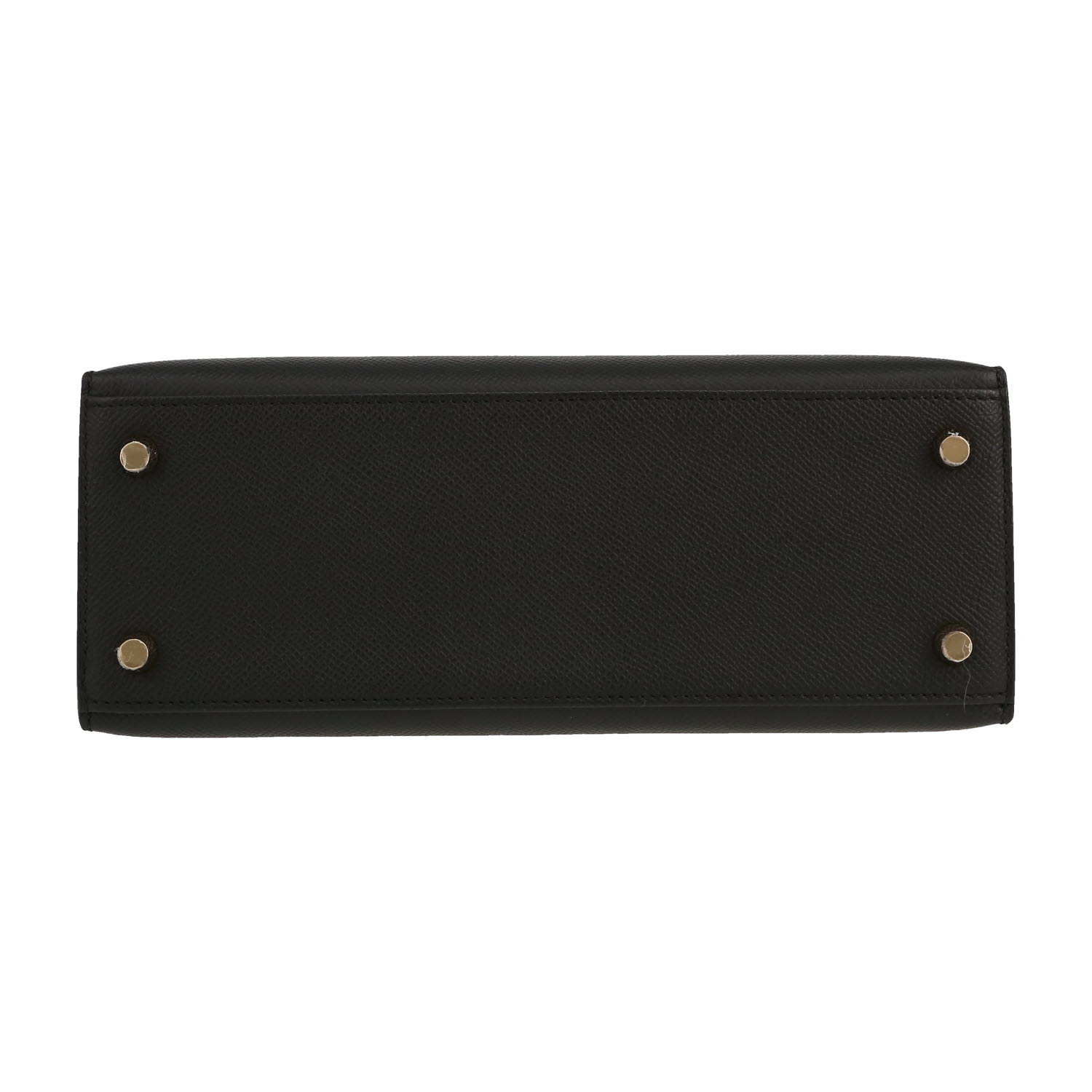 Sac à main Hermès  Kelly 25 cm en cuir epsom noir - Detail D1