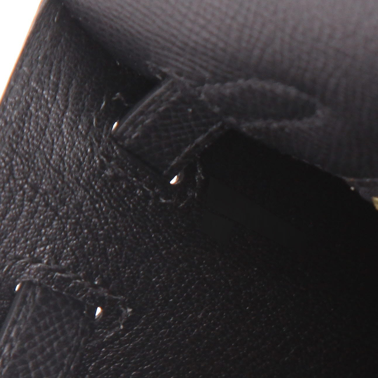 Borsa Hermès  Kelly 25 cm in pelle Epsom nera - Detail D4