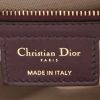 Bolso de mano Dior  Saddle en lona monogram color burdeos y cuero color burdeos - Detail D2 thumbnail