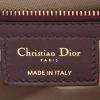 Dior  Saddle handbag  in burgundy logo canvas  and burgundy leather - Detail D2 thumbnail