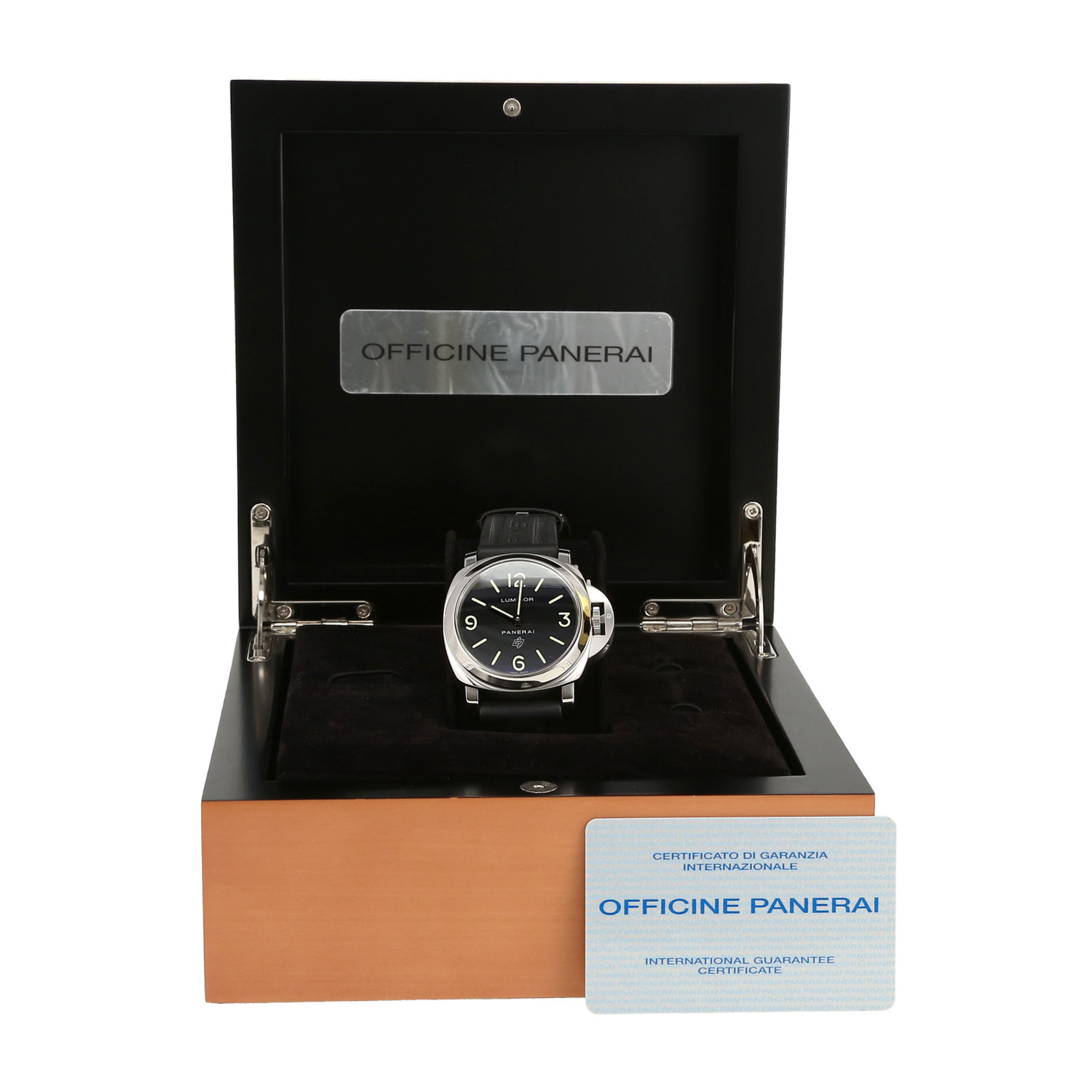 Montre Panerai Luminor Base en acier Ref: PAM00000  Vers 2005 - Detail D2