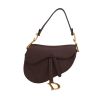 Borsa Dior  Saddle modello medio  in pelle martellata plum - 360 thumbnail