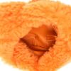 Bottega Veneta  Mini Jodie handbag  in orange synthetic furr - Detail D3 thumbnail