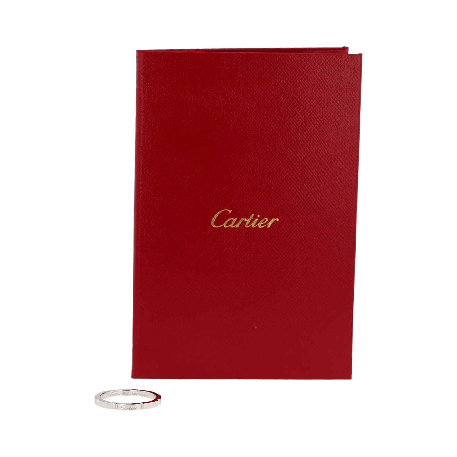 Cartier Maillon Panthère wedding ring in white gold - Detail D2