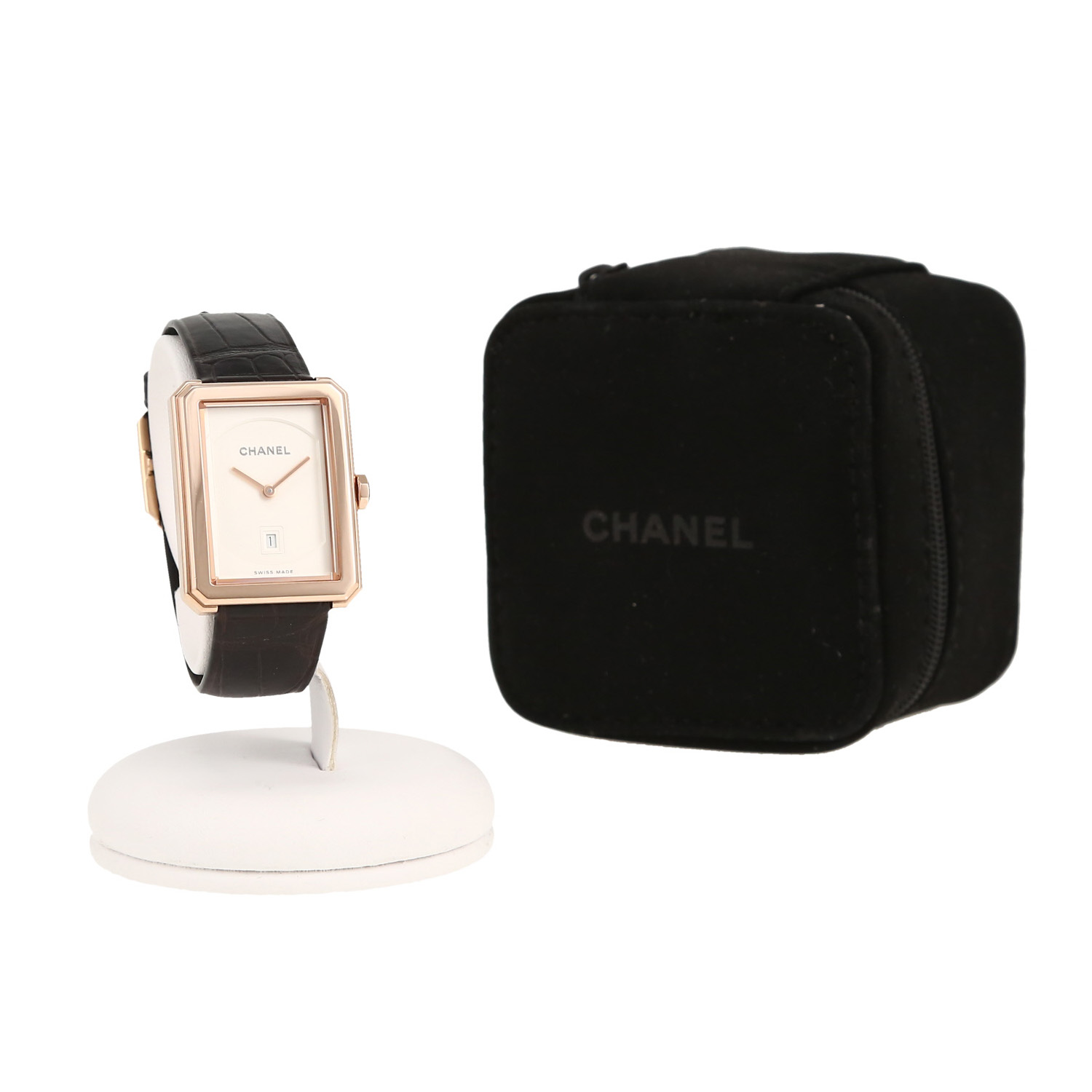 Reloj Chanel Boy-friend de oro rosa Circa 2010 - Detail D2