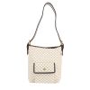 Borsa a tracolla Celine  Vintage in tela "Triomphe" bianca e pelle marrone - 360 thumbnail