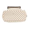 Borsa a tracolla Celine  Vintage in tela "Triomphe" bianca e pelle marrone - Detail D1 thumbnail
