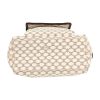 Celine  Vintage shoulder bag  in white "Triomphe" canvas  and brown leather - Detail D1 thumbnail