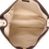 Celine  Vintage shoulder bag  in white "Triomphe" canvas  and brown leather - Detail D3 thumbnail