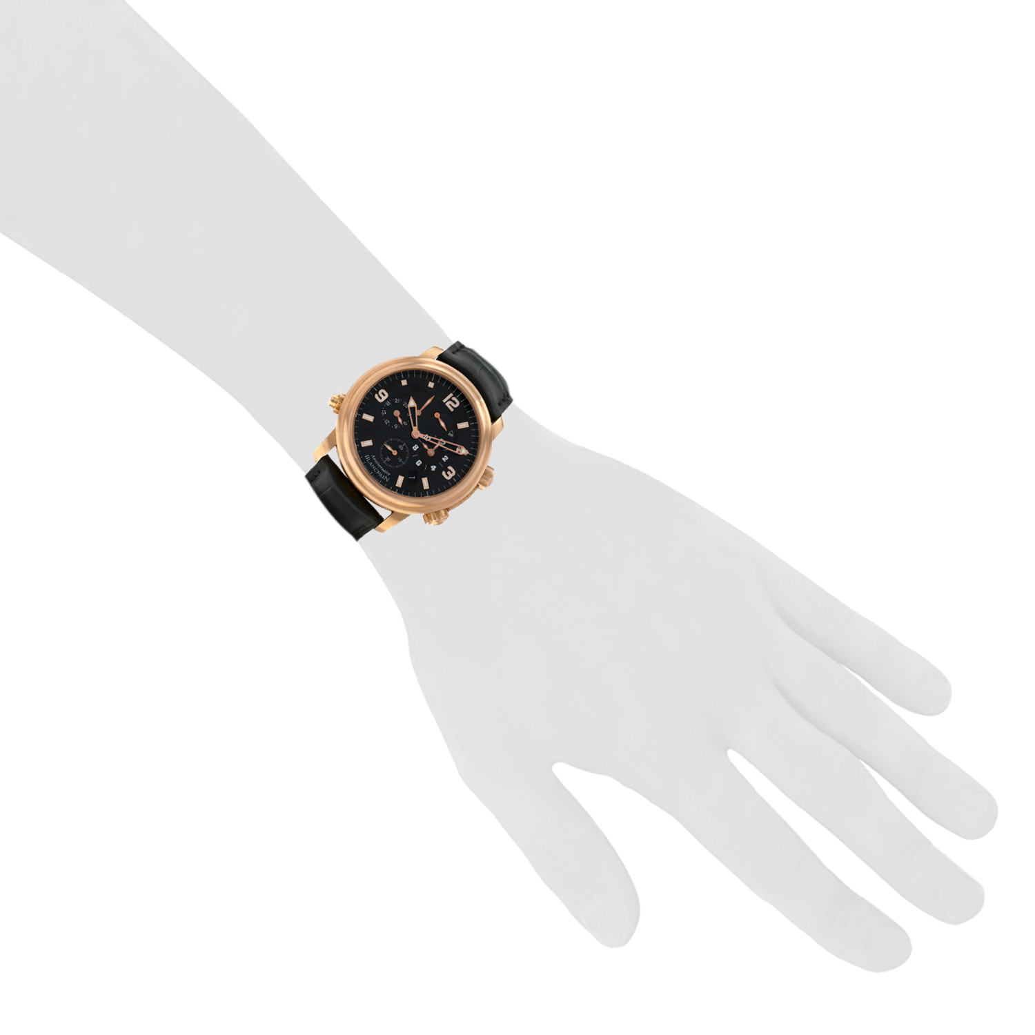 Reloj Blancpain Leman GMT Alarm de oro rosa, hacia el año 2000 - Detail D1