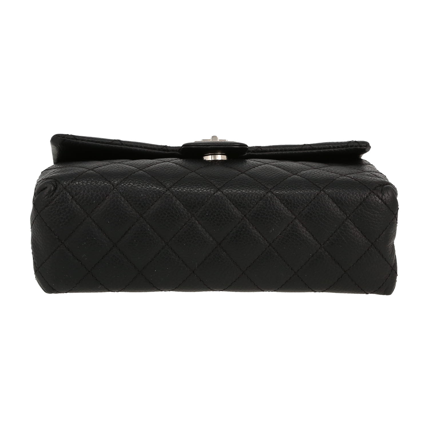 Chanel   clutch-belt  in black quilted grained leather - Detail D1