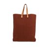 Bolso Cabás Hermès  Amedaba en lona color burdeos y cuero color oro - 360 thumbnail