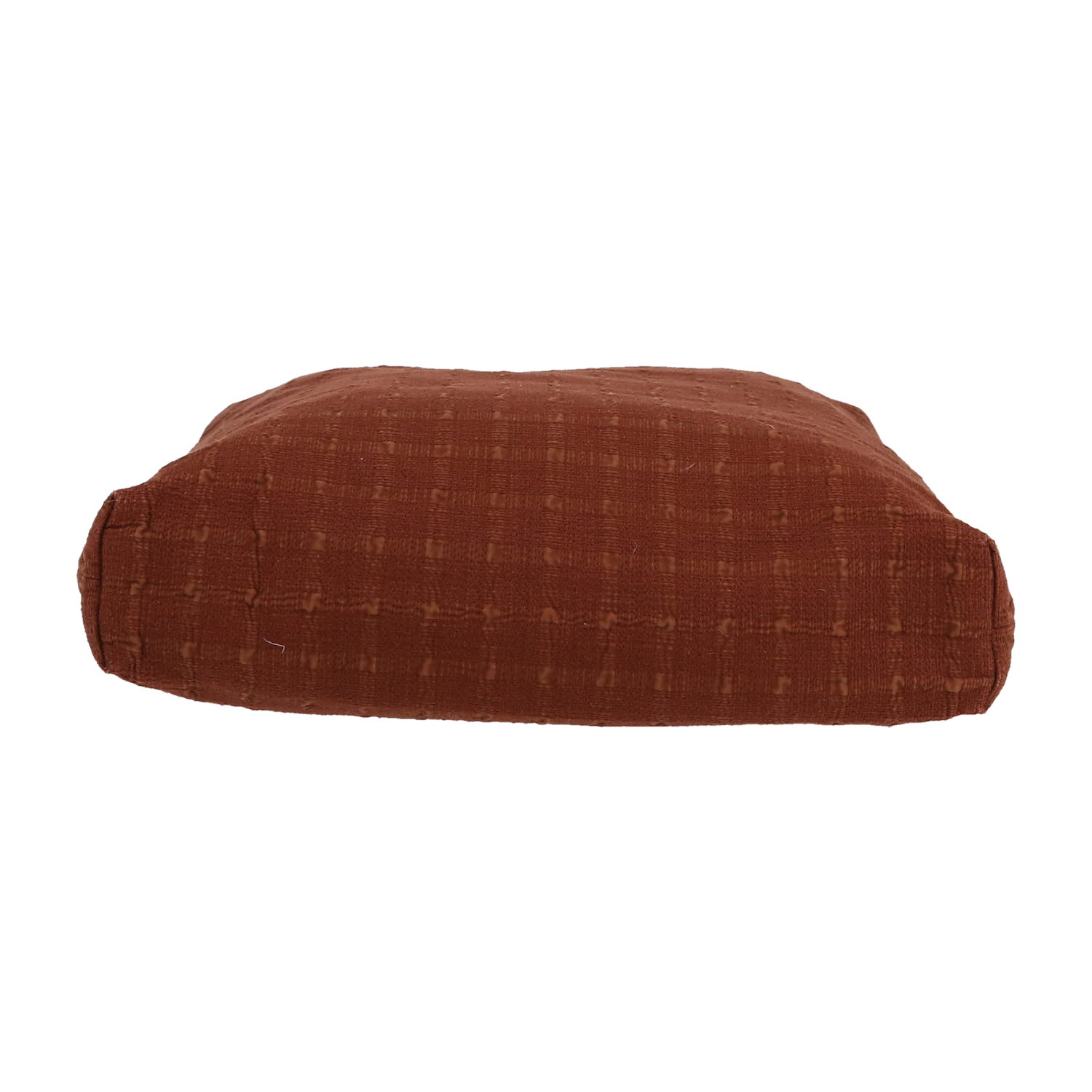 Hermès  Amedaba shopping bag  in burgundy canvas  and gold leather - Detail D1