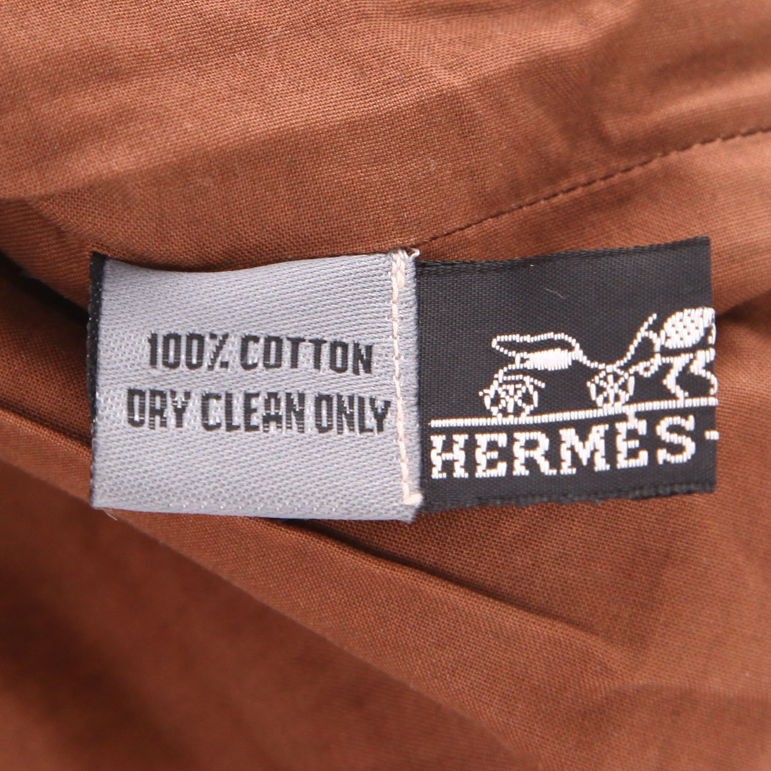 Shopping bag Hermès  Amedaba in tela bordeaux e pelle gold - Detail D2