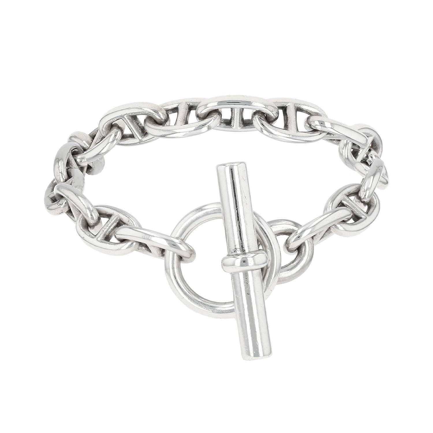 Chaîne D'ancre Small Model Bracelet In Silver