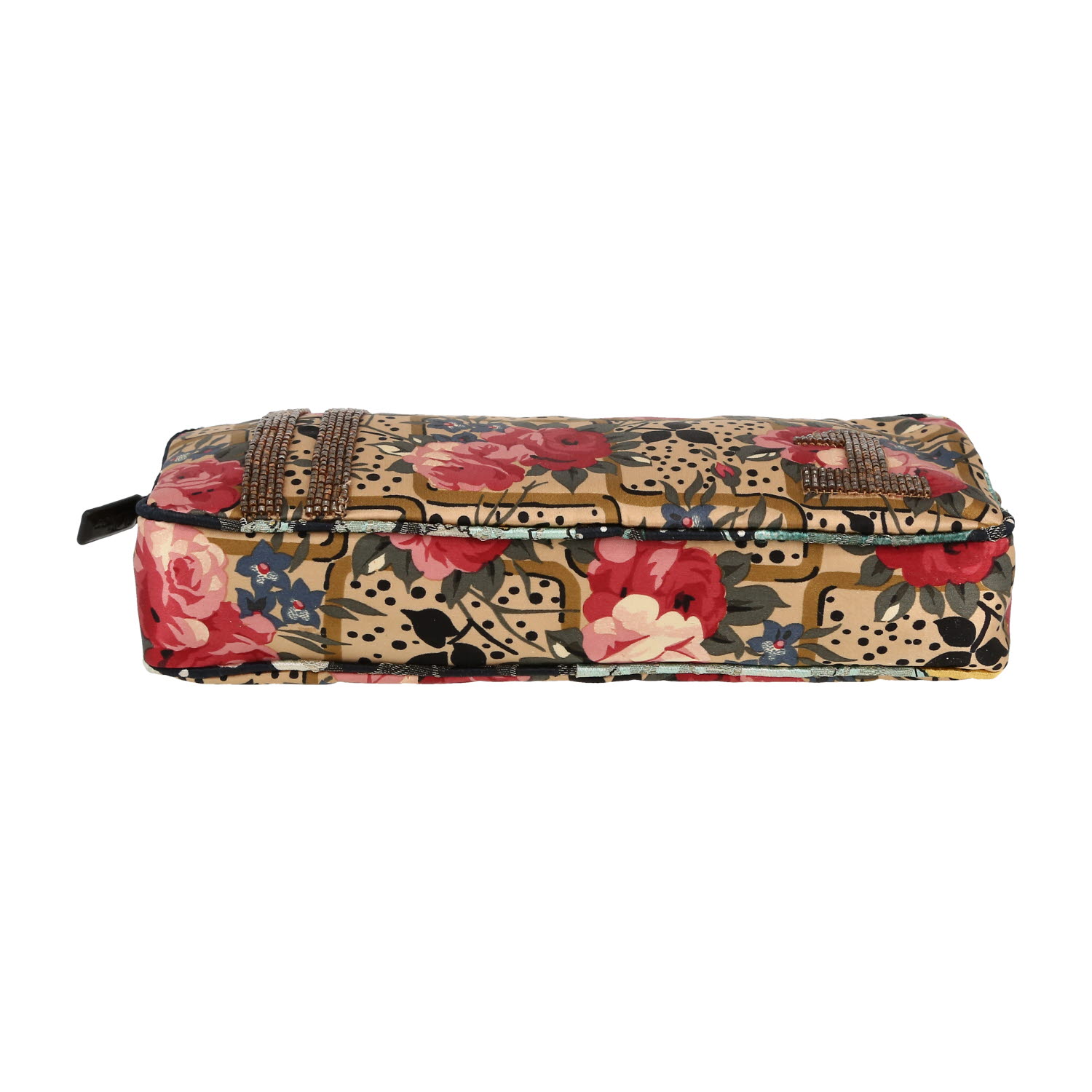 Dior  Vintage pouch  in beige satin - Detail D1