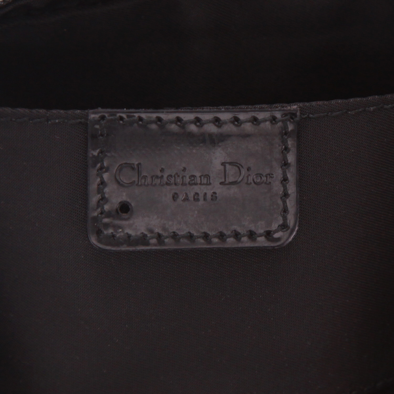 Pochette Dior  Vintage in raso beige - Detail D2