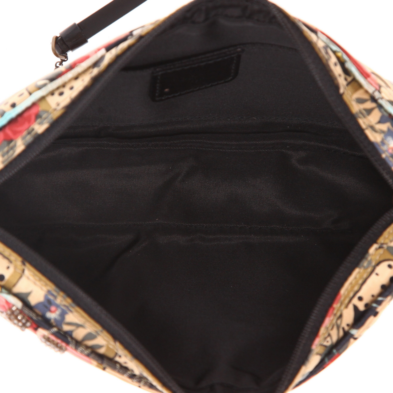 Dior  Vintage pouch  in beige satin - Detail D3