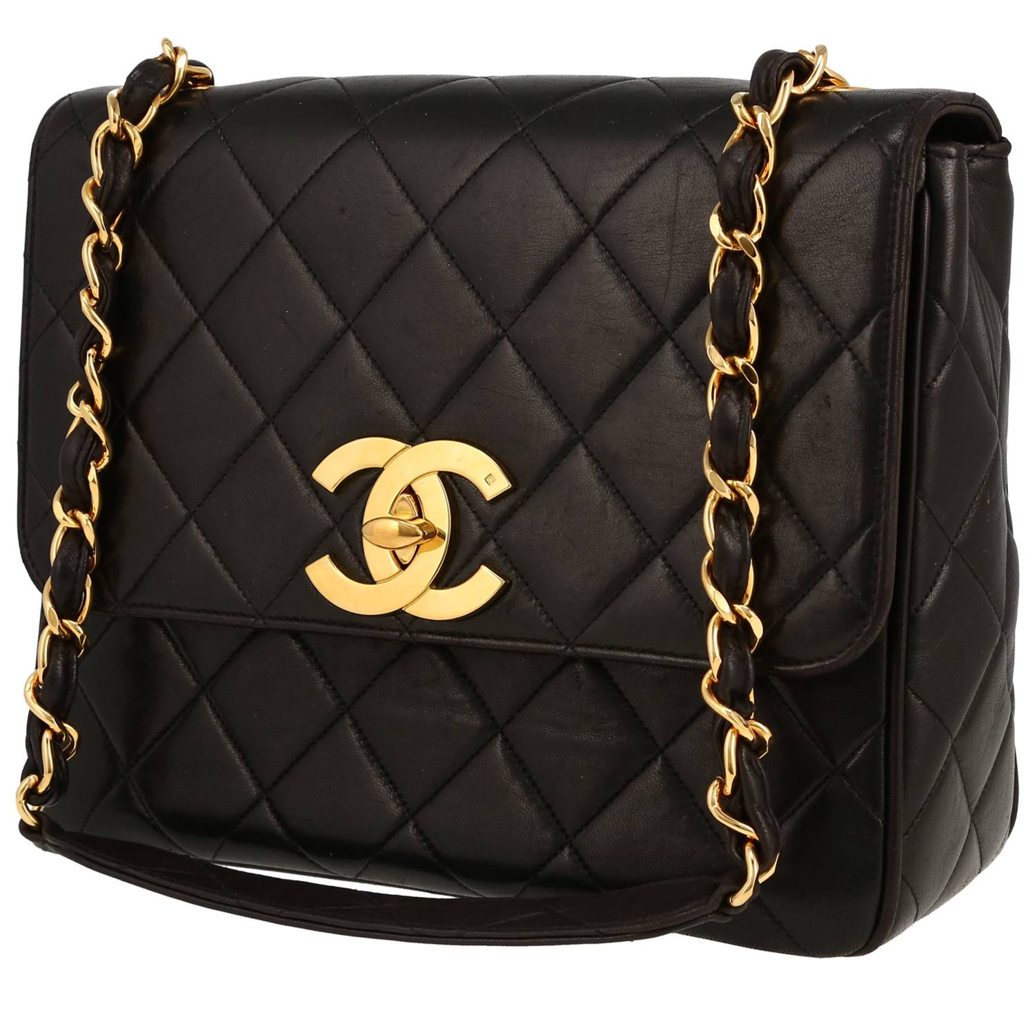 Borsa Chanel  Timeless Vintage in pelle trapuntata nera