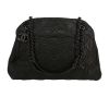 Chanel  Mademoiselle handbag  in black glittering leather - 360 thumbnail