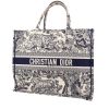 Dior  Book Tote shopping bag  in blue and beige canvas - 00pp thumbnail