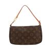 Borsa Louis Vuitton  Pochette accessoires in tela monogram marrone e pelle naturale - 360 thumbnail