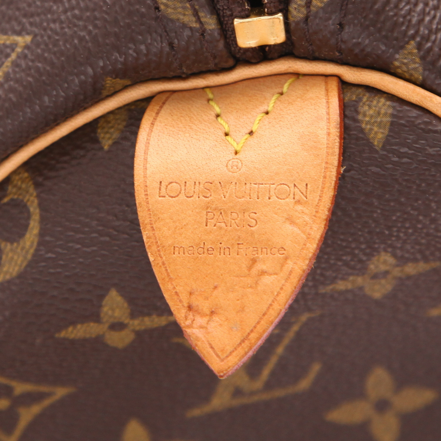 Sac de voyage Louis Vuitton  Keepall 50 en toile monogram marron et cuir naturel - Detail D2
