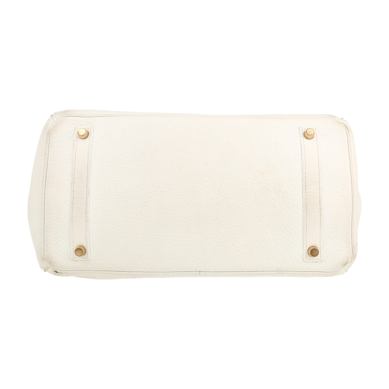 Hermès  Birkin 35 cm handbag  in white togo leather - Detail D1