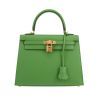 Bolso de mano Hermès  Kelly 25 cm en cuero epsom Vert Yuka - 360 thumbnail