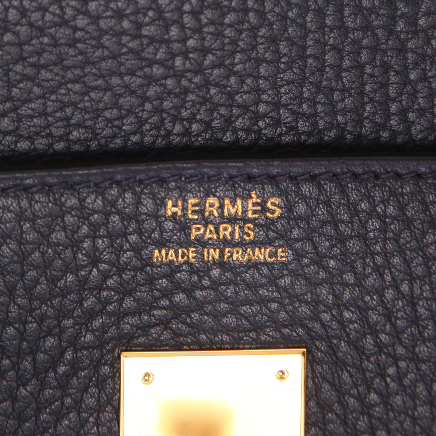 Borsa Hermès  Birkin 40 cm in pelle Fjord blu - Detail D2