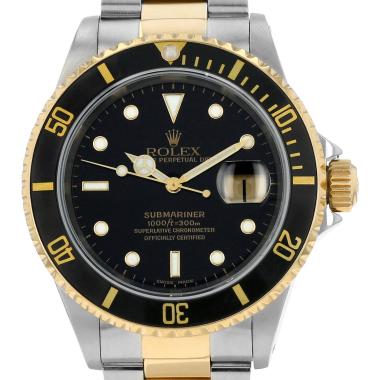 Orologio Rolex Submariner Date in oro e acciaio Ref: Rolex - 16613  Circa 1998