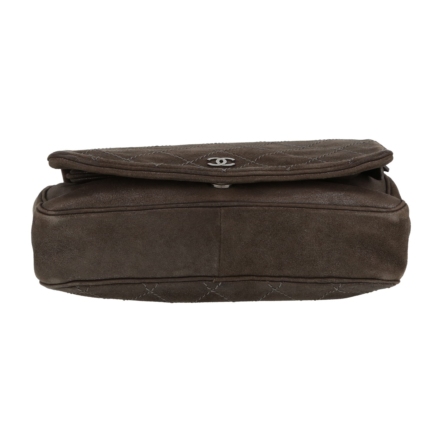 Borsa a tracolla Chanel  Wallet on Chain in pelle iridescente marrone - Detail D1