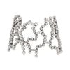 Flexible Cartier Perles de Diamants cuff bracelet in white gold and diamonds - 00pp thumbnail