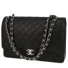 Chanel  Timeless Maxi Jumbo handbag  in black quilted grained leather - 00pp thumbnail