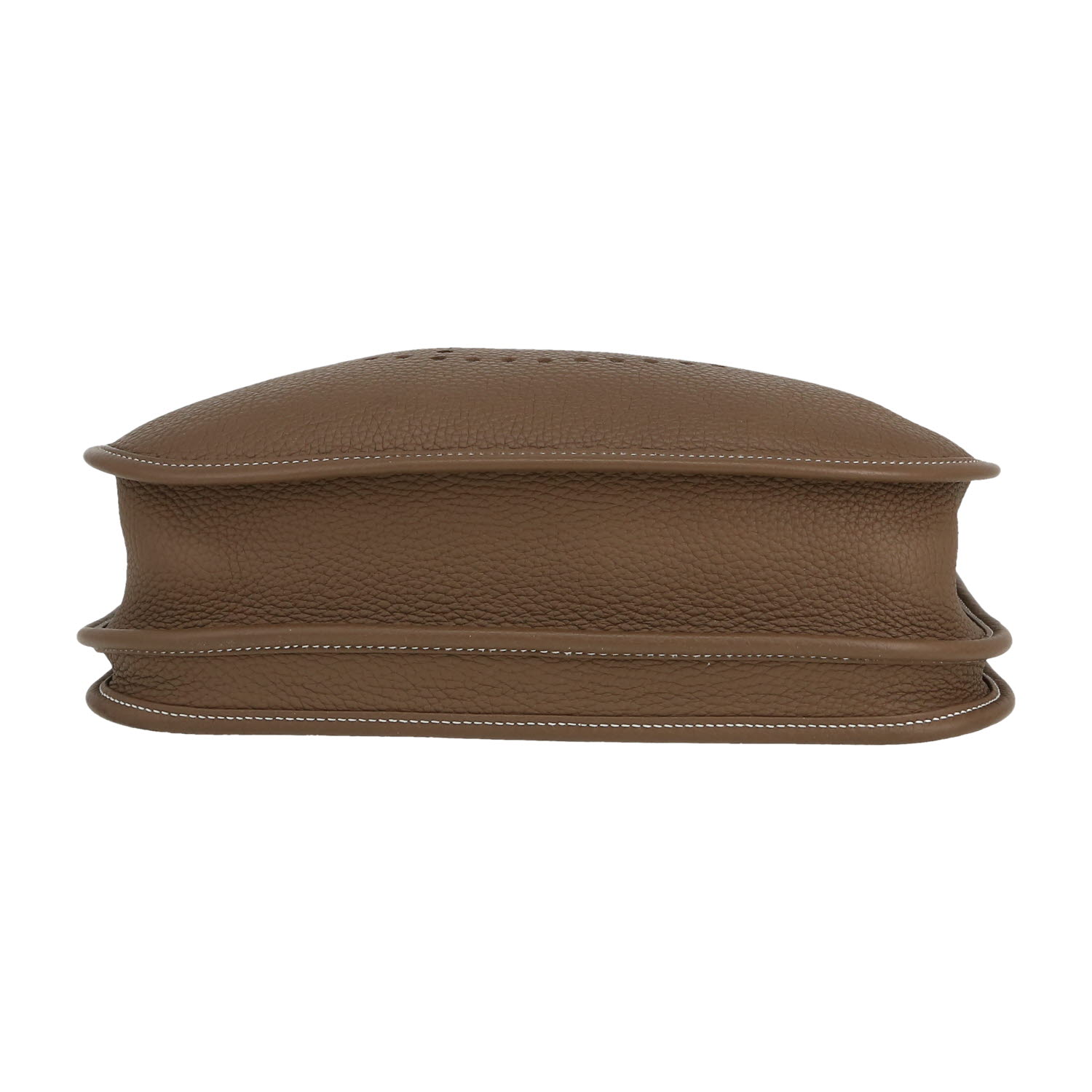 Sac bandoulière Hermès  Evelyne en cuir togo étoupe - Detail D1