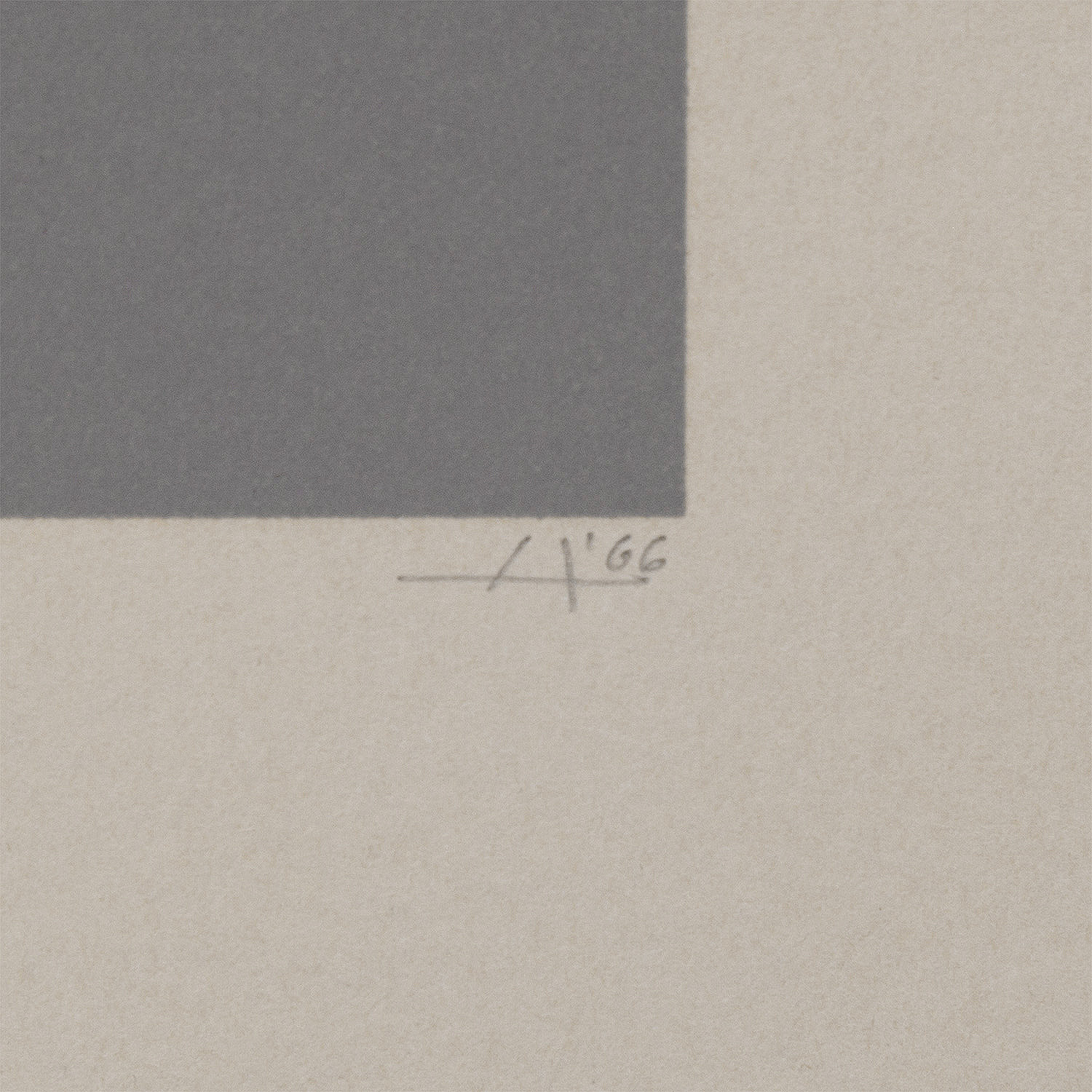 WLS XIV, from White Line Squares (Series II) - 1966 - Detail D3