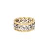 Buccellati Eternelle Ramage ring in yellow gold, white gold and diamonds - 00pp thumbnail