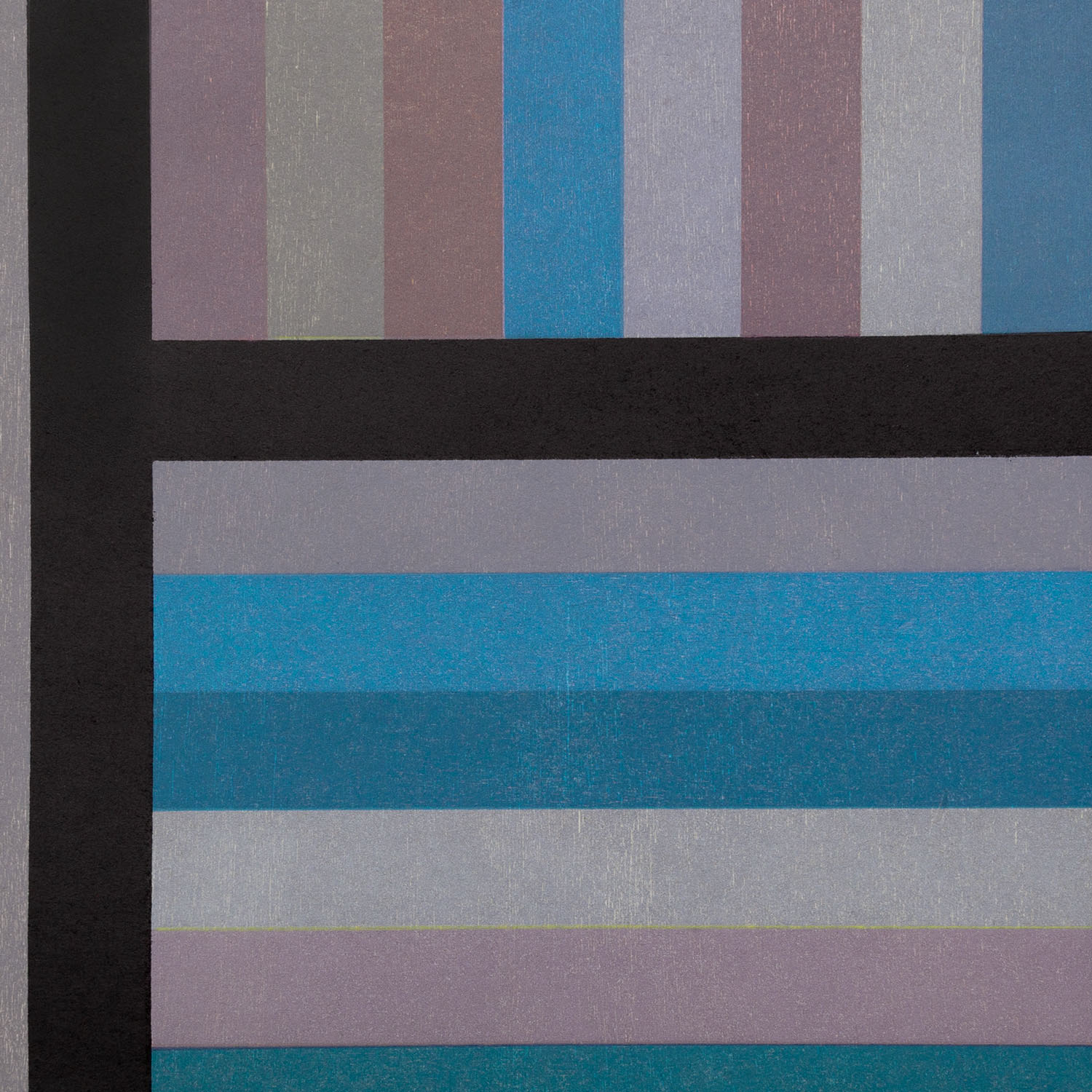 Sol Lewitt (1928-2007), Bands of Color in Four Directions (Vertical) - 1995 - Detail D1