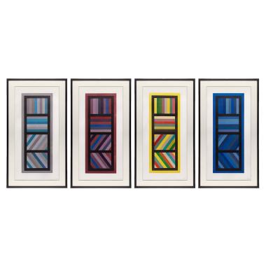 Bands of Color in Four Directions (Vertical) - 1995