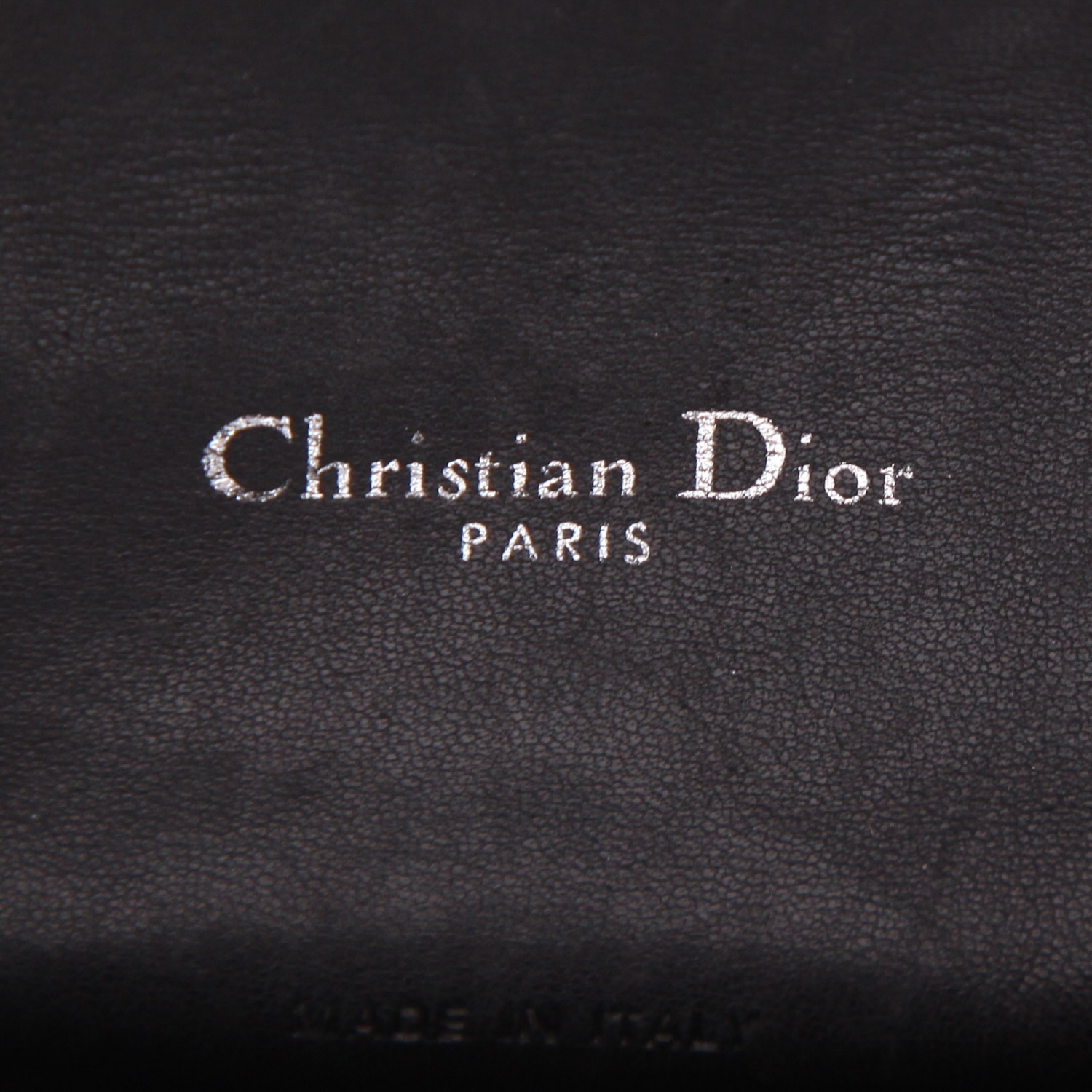 Dior  Promenade handbag  in black leather cannage - Detail D2