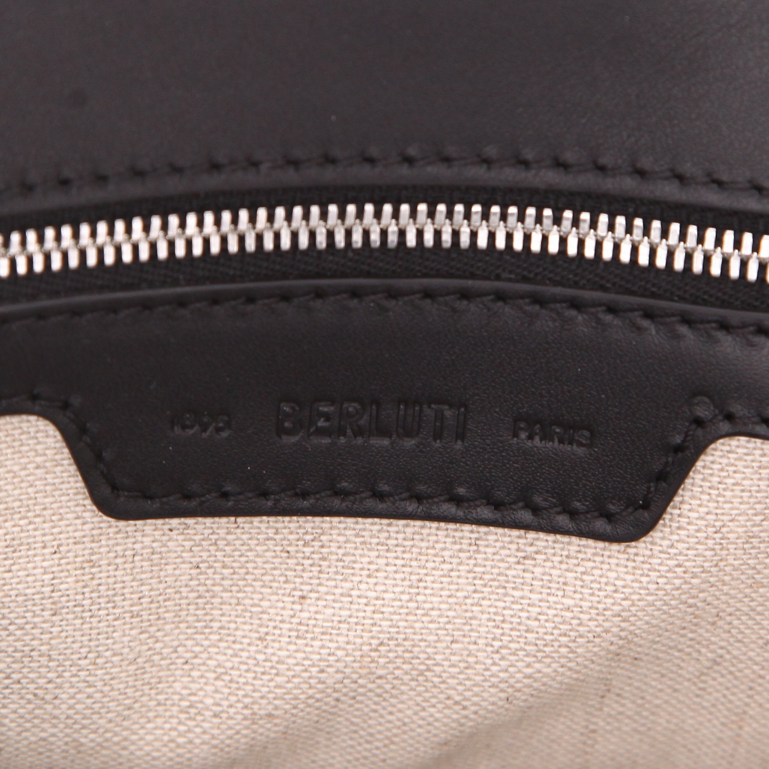 Berluti  Toujours shopping bag  in brown leather - Detail D2