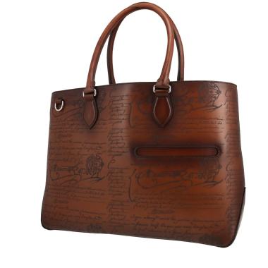 Berluti  Toujours shopping bag  in brown leather