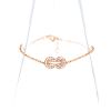 Bracelet Fred Chance Infinie en or rose, diamants et laque - 360 thumbnail