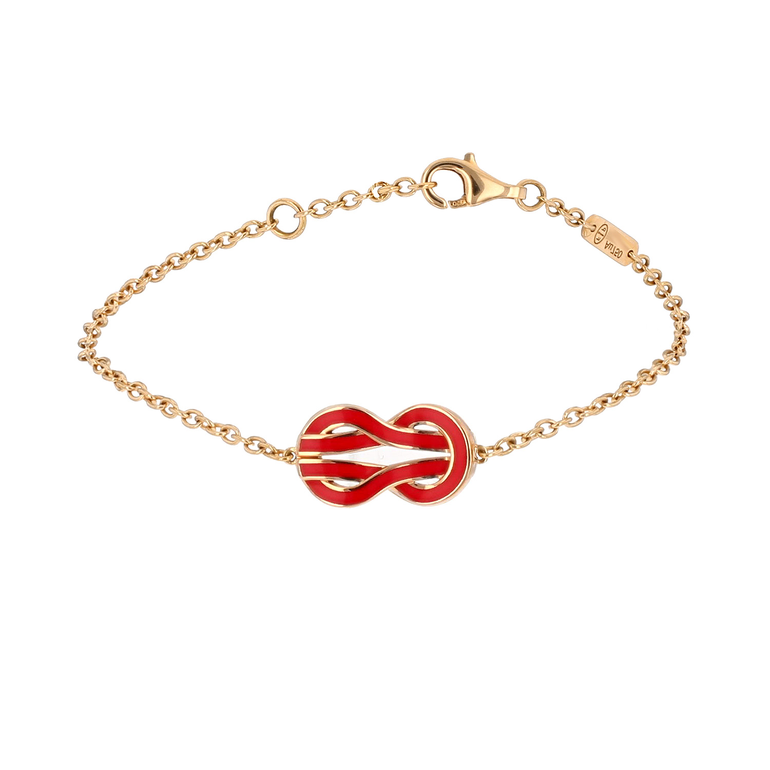 Fred Chance Infinie bracelet in pink gold, diamonds and lacquer - Detail D3