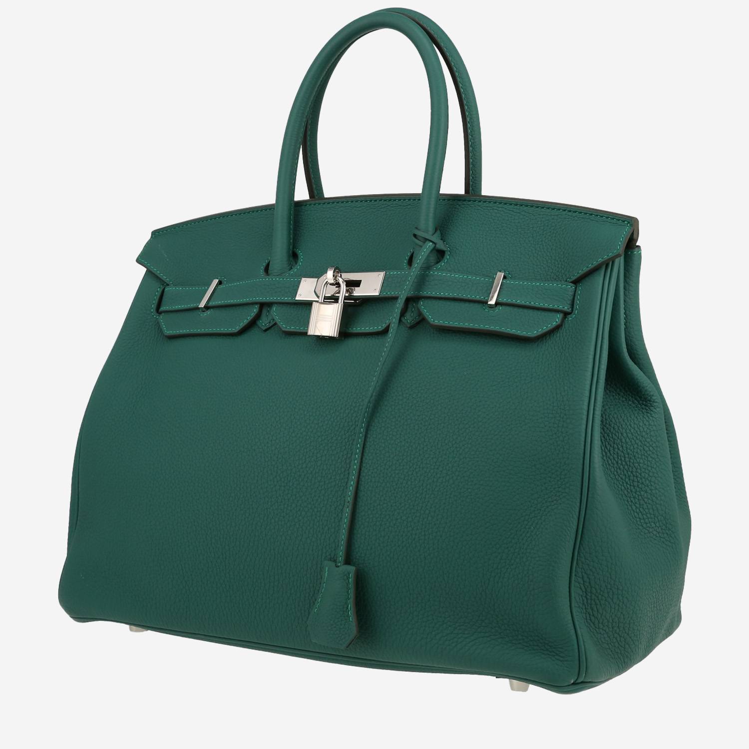 Hermès  Birkin 35 cm handbag  in malachite green togo leather